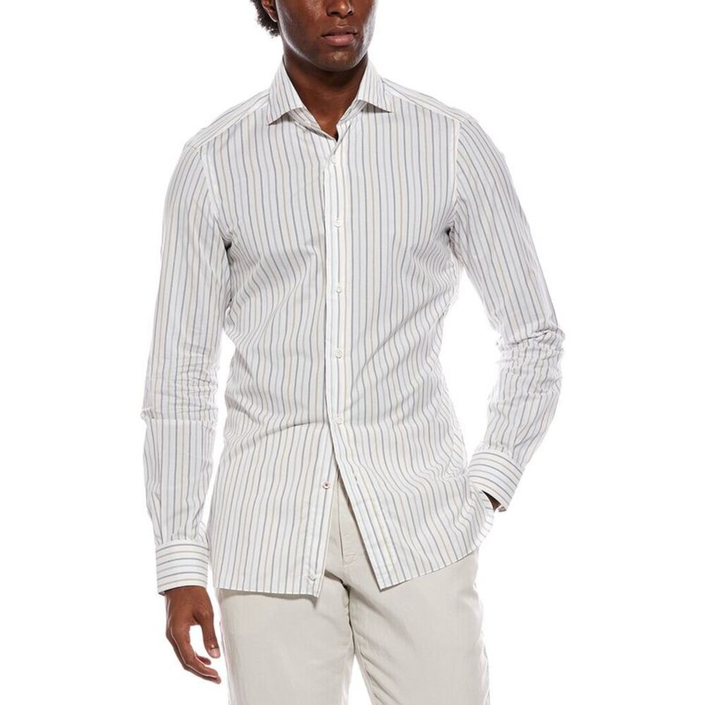 Isaia Mens  Shirt, Brown